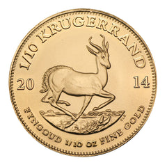 South African Gold Krugerrand Collectible Coin - Brilliant Uncirculated - Random-3