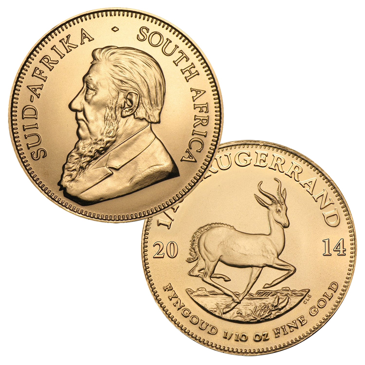 South African Gold Krugerrand Collectible Coin - Brilliant Uncirculated - Random