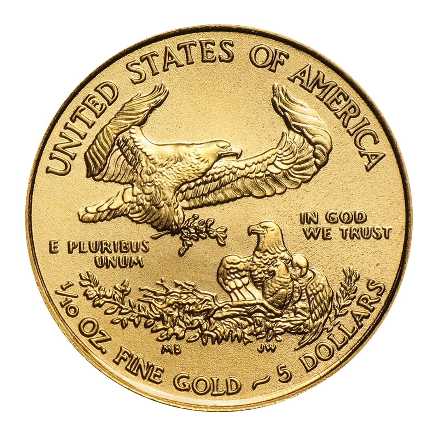 1/10 Ounce Gold American Eagle $5 BU - Random Date-1