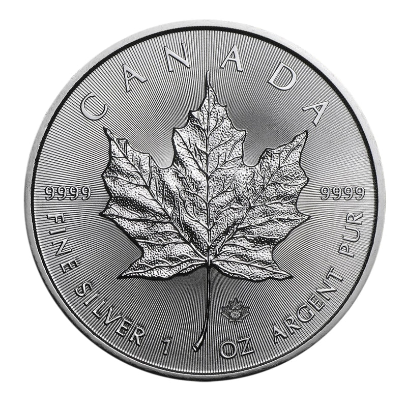 2016 $5 Canadian Maple Leaf - 1 Troy Ounce .9999 Silver BU-1