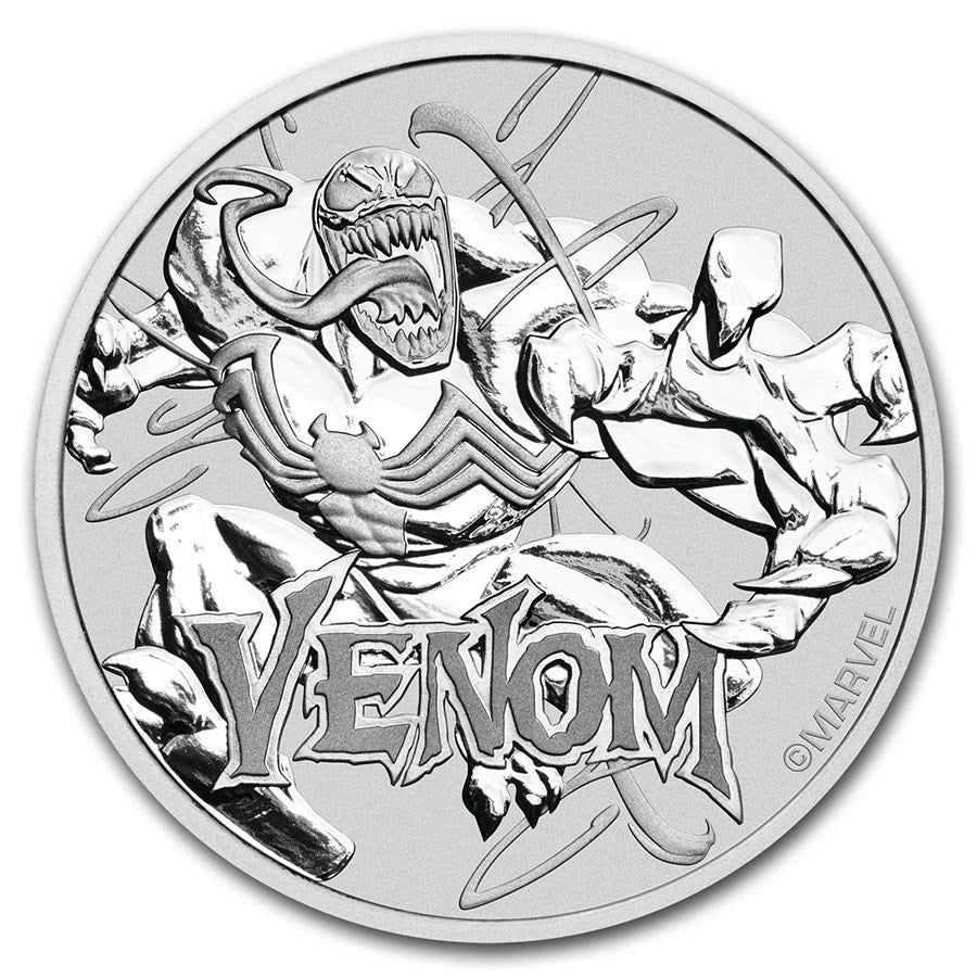 Venom 2020 Tuvalu $1 .9999 Silver 1 oz Marvel Series BU Brilliant Uncirculated