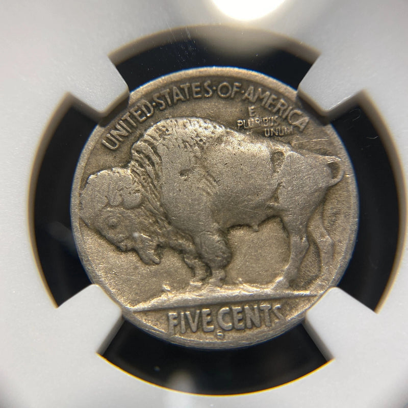 1913 S 5 Cent Buffalo Nickel US Mint NGC F15 Rare Type 2 Doubled Variety-1
