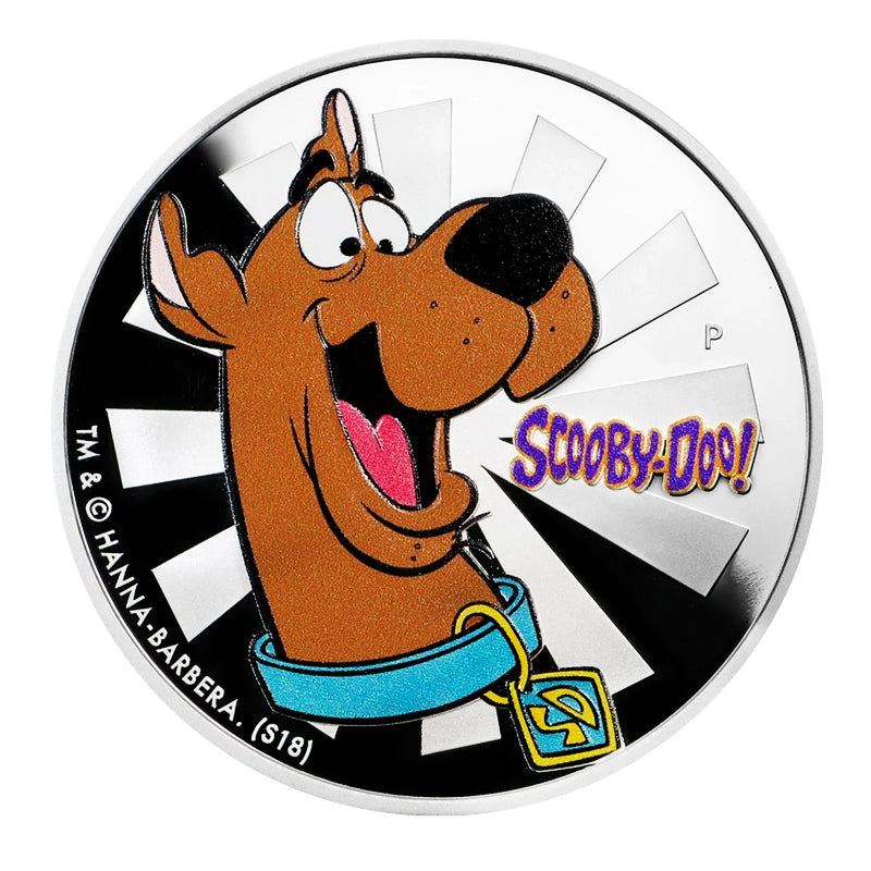 2018 Tuvalu 1 oz .999 Silver Scooby-Doo Colorized Proof with Box-4