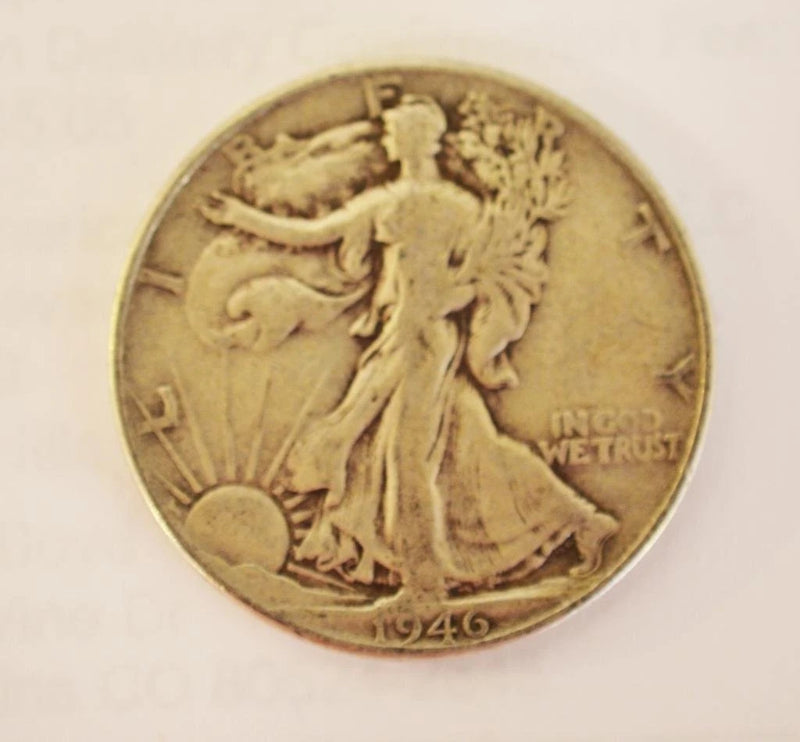 1943 No Mint Mark Walking Liberty Half Half Dollar wlh Seller Good