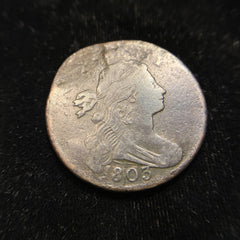 1803 Draped Bust Large Cent Nice VF+/XF Very Extremely Fine Sheldon Variety Rare-3