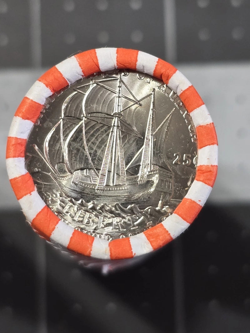 Semiquincentenial Quarters 2026-P Mayflower Ship 25c ( 1 BU Roll)-2