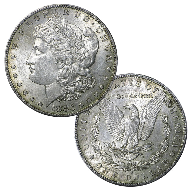 Pre-1921 90% Silver Morgan Dollar (1878-1904) About Uncirculated-2