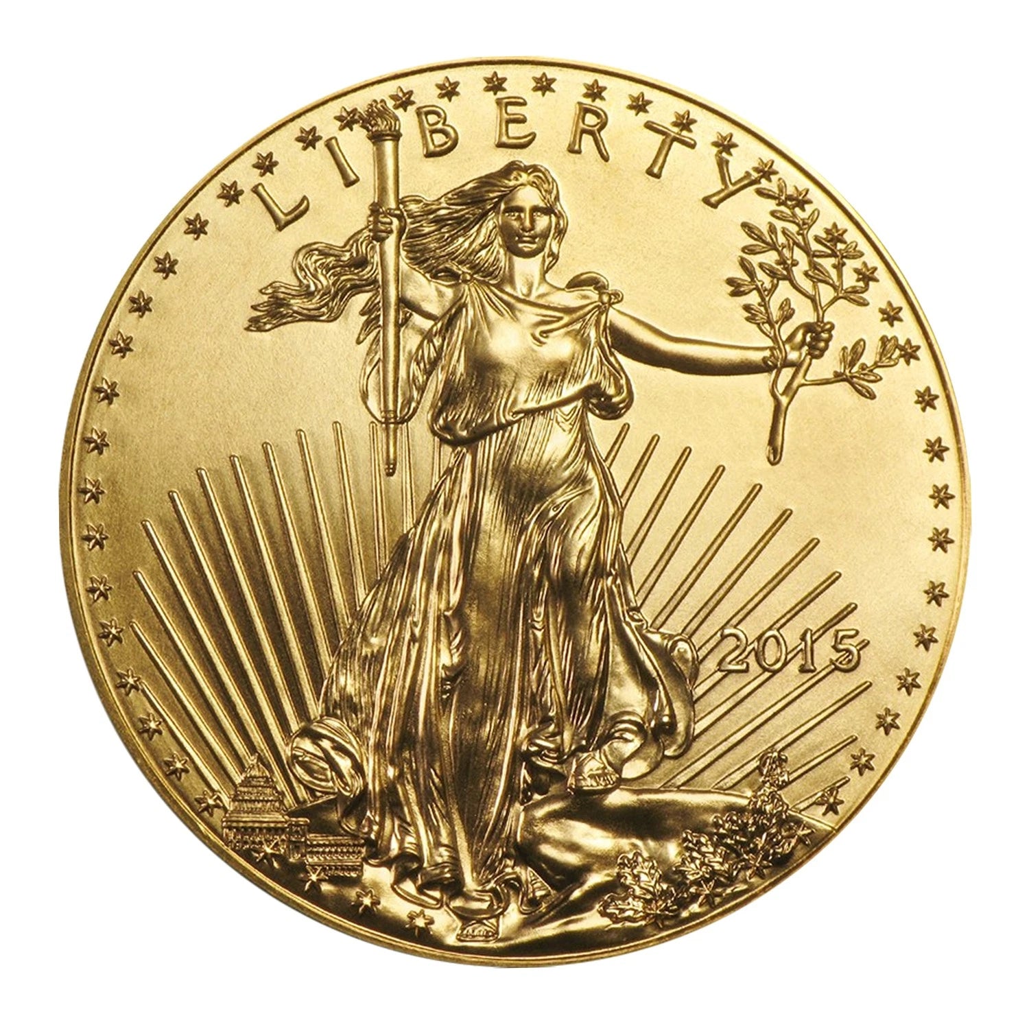 1/10 Ounce Gold American Eagle $5 BU - Random Date