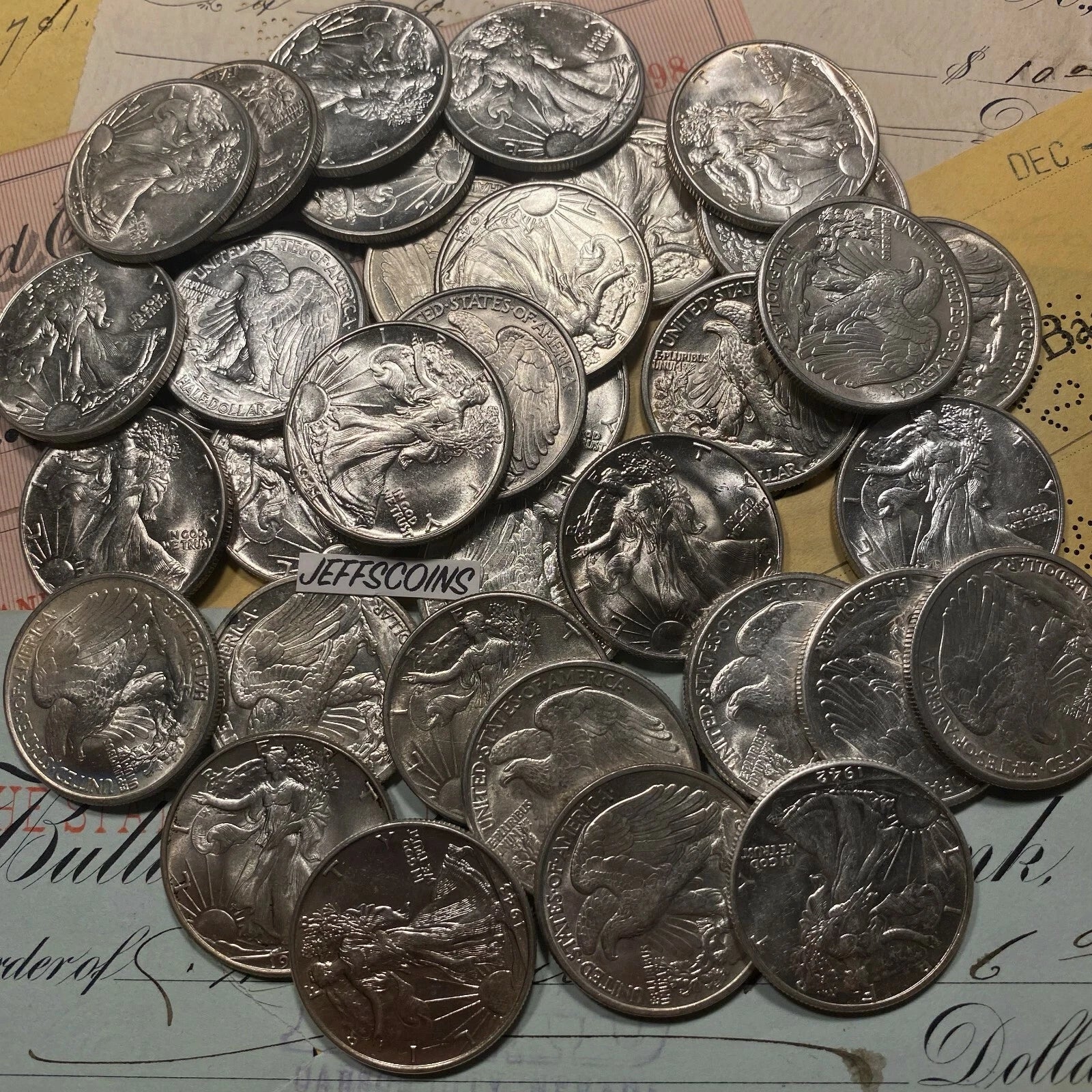 ✯Estate Coin Lot Walking Liberty Half Dollars Uncirculated UNC MS BU+ ✯-2