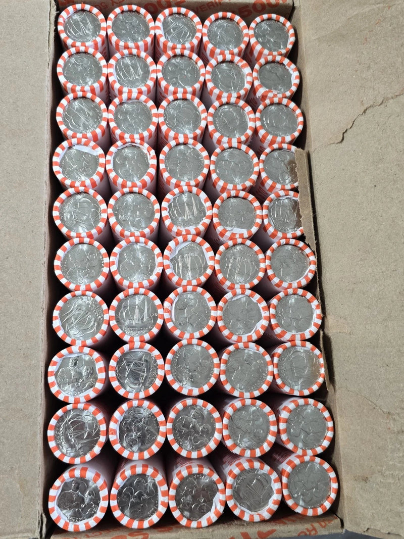 Semiquincentenial Quarters 2026-P Mayflower Ship 25c ( 1 BU Roll)-3