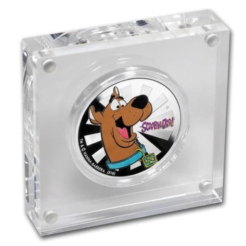 2018 Tuvalu 1 oz .999 Silver Scooby-Doo Colorized Proof with Box-3