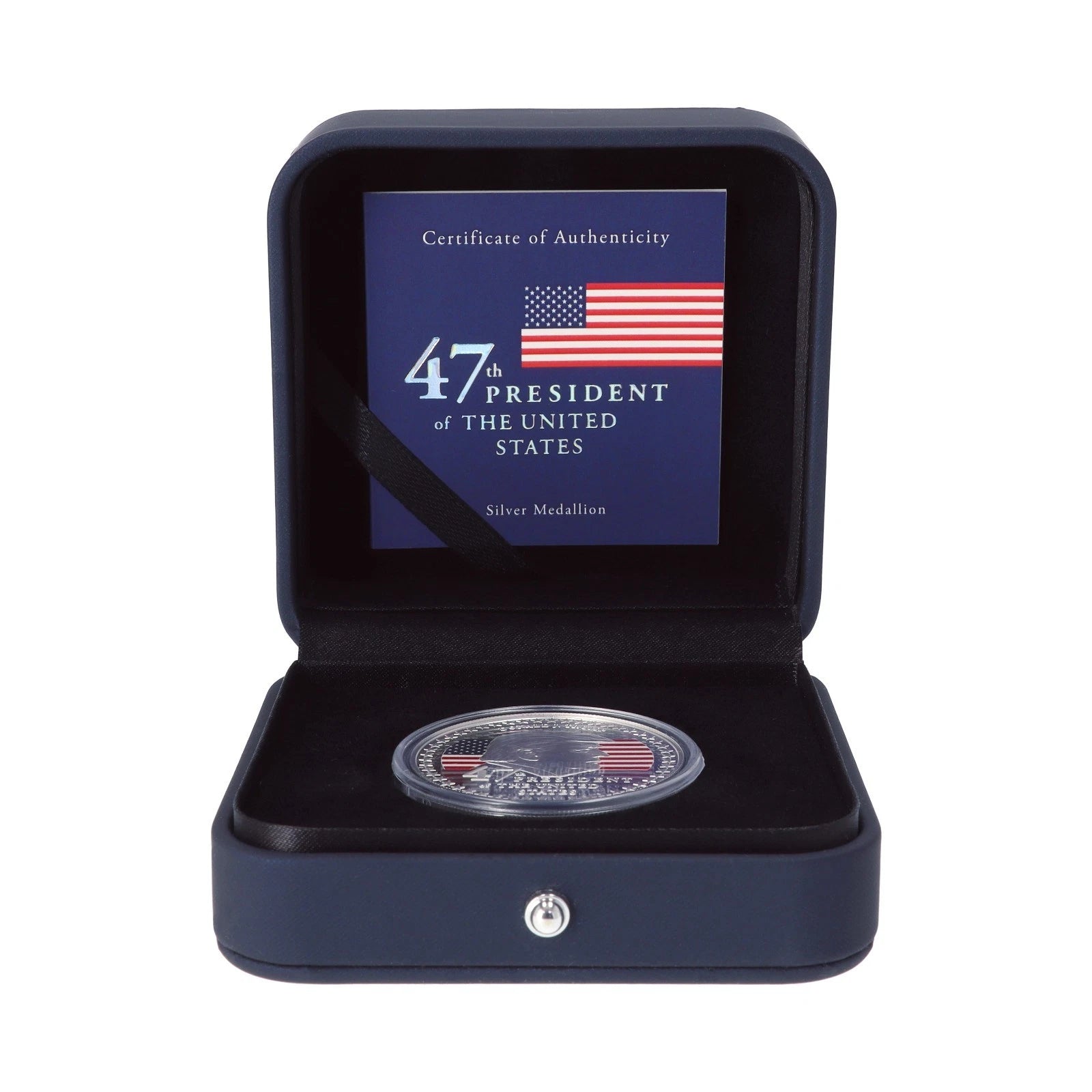 Donald Trump 47th President of US 1 Oz Fine Silver Ag 999 PROOF Round Coin-4