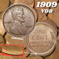 ✯ 1909 P VDB Lincoln Cent ✯ From Estate Hoard Penny Rare ✯-3