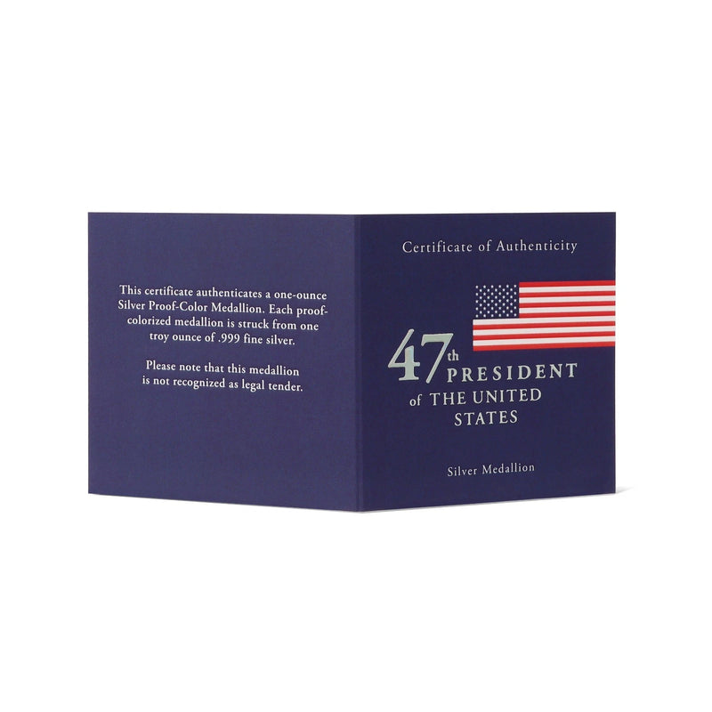 Donald Trump 47th President of US 1 Oz Fine Silver Ag 999 PROOF Round Coin-6