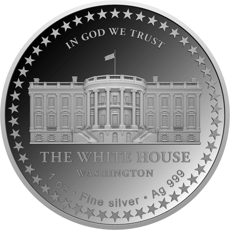 Donald Trump 47th President of US 1 Oz Fine Silver Ag 999 PROOF Round Coin-7