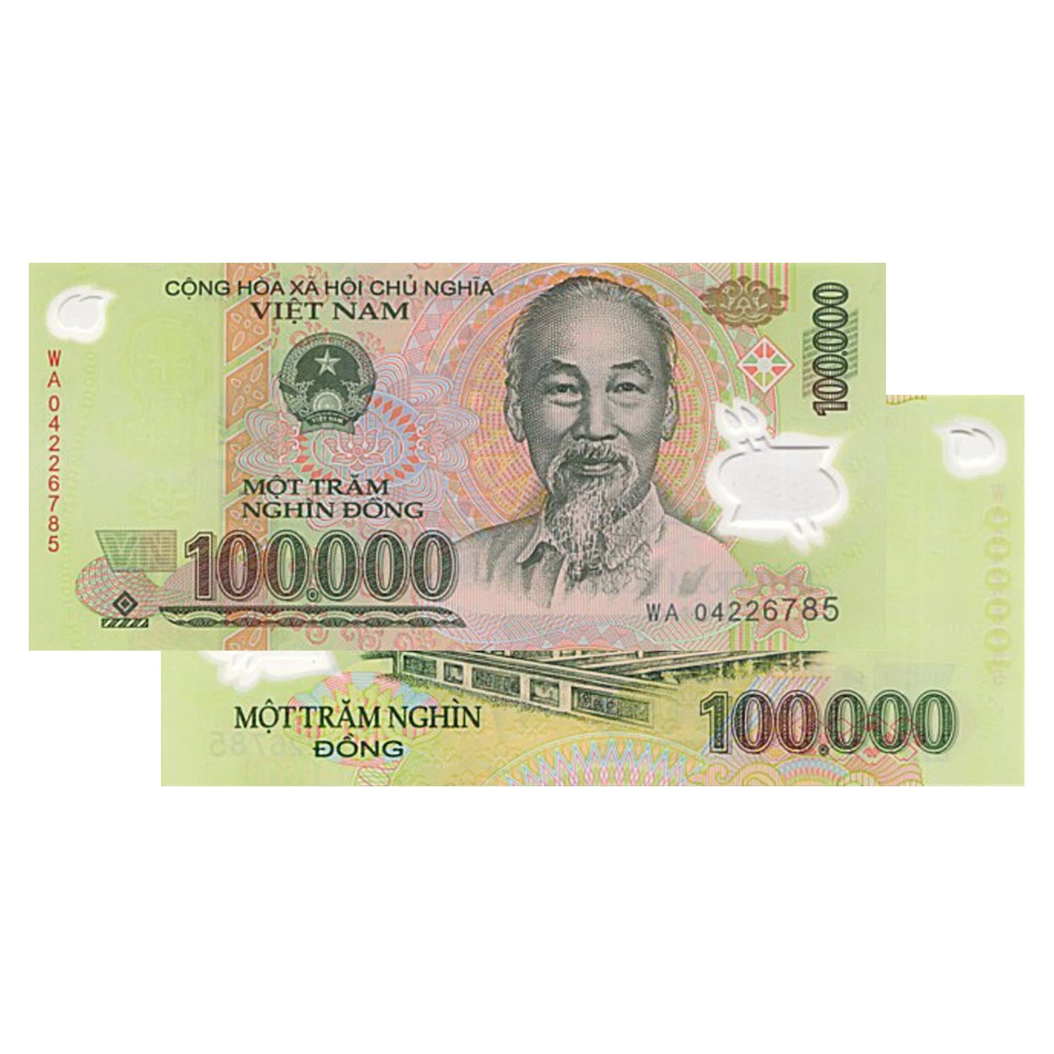 100,000 Vietnamese Dong Banknote VND Vietnam
