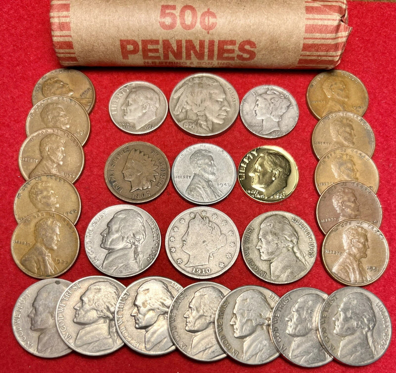 *SALE* HUGE US COIN COLLECTION BULLION VINTAGE LOT Gold GP 90% Silver 75+ Coins!-4