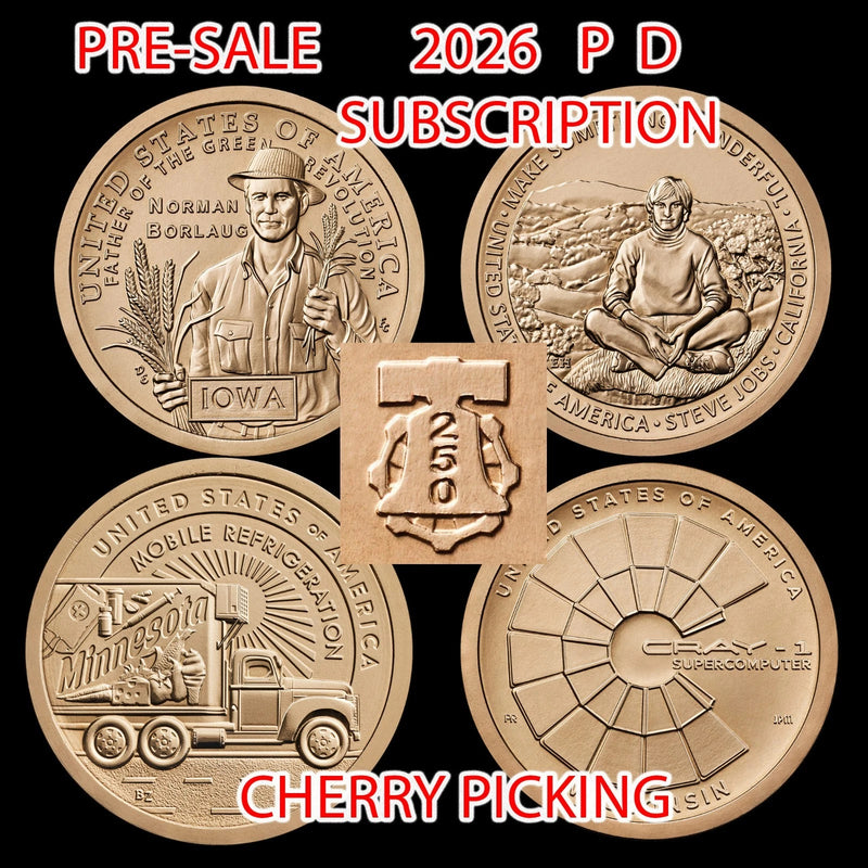 2026 P D American Innovation Dollar Annual Subscription (8) coins ⭐PRE-SALE⭐-2