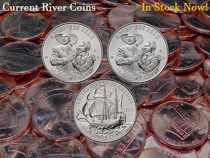 2026 Semiquincentenial Mayflower Compact P&D Quarter Dollar 2 Coin Set-4