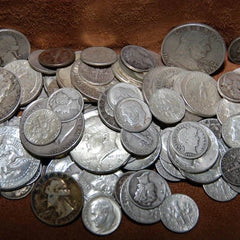 90% Silver - $2 Face USA Coins Lot - Half Dollars Quarters Dimes Out Of Circ Mix-1