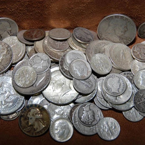 90% Silver - $2 Face USA Coins Lot - Half Dollars Quarters Dimes Out Of Circ Mix