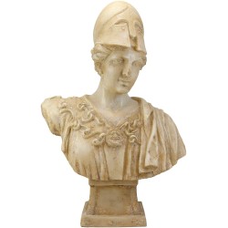 A Classical Ancient Greek Goddess Athena of Velletri Pallas Bust Statue 20'H